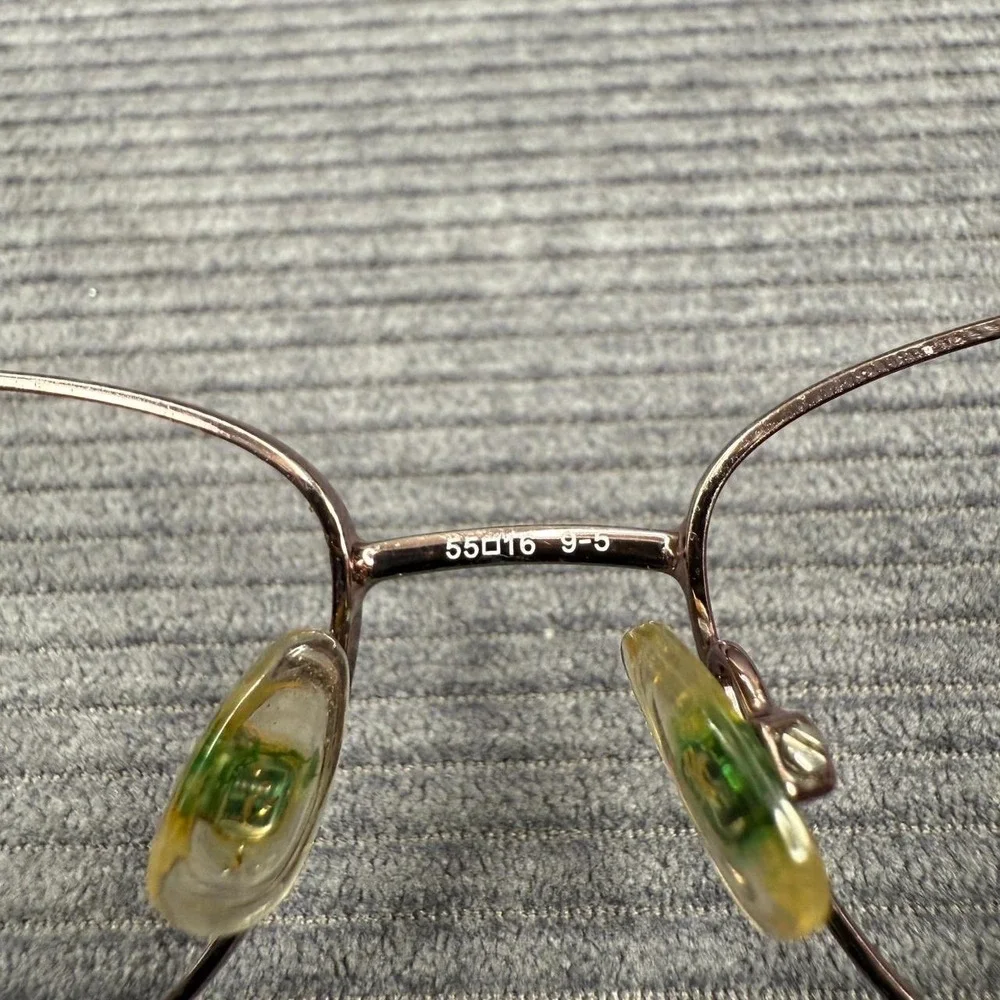 Saks Fifth Avenue 303 0S8R Burgundy Metal Eyeglass Frames Rhinestone 55-16-135